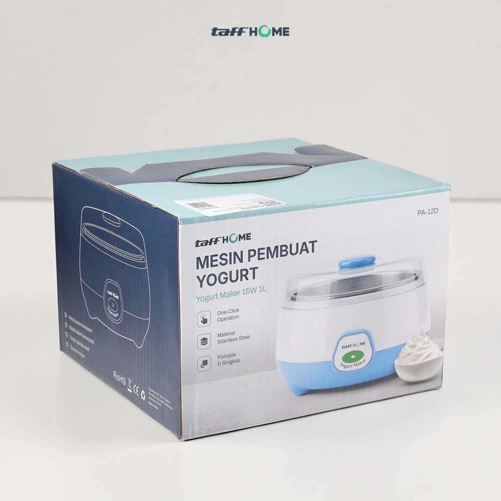 Gambar produk TaffHOME Mesin Pembuat Yogurt Maker Electric Portable 15W 1L - PA-12D - Kemasan