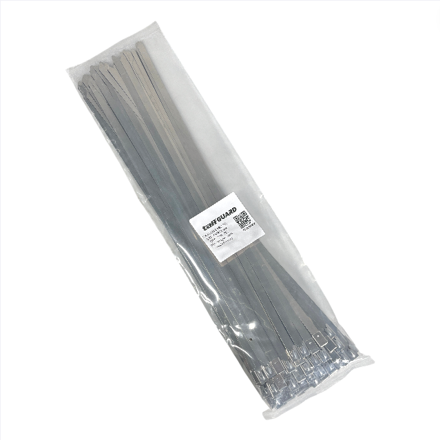 TaffGUARD Kabel Ties Stainless Steel 304 Anti Karat Cable 100 PCS 7.9x0.25x400mm - ZDQ2 Gambar produk TaffGUARD Kabel Ties Stainless Steel 304 Anti Karat Cable 100 PCS 7.9x0.25x400mm - ZDQ2 - Kemasan