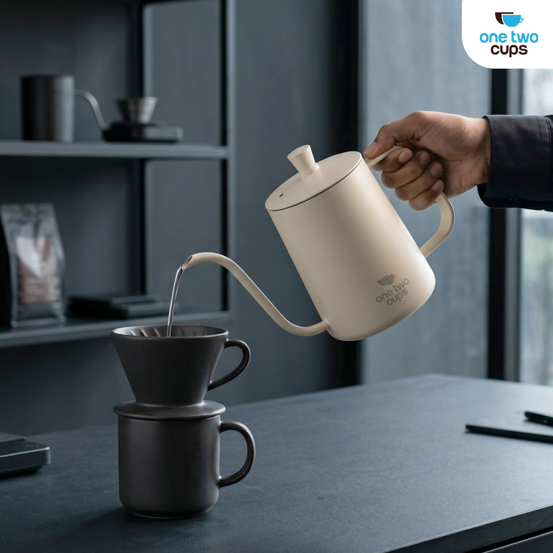 Gambar produk One Two Cups Teko Kopi Leher Angsa Gooseneck Pour Over Kettle 350ml - AA0450 - 4