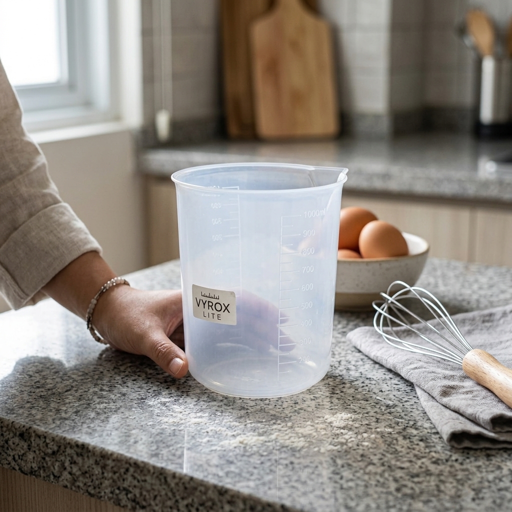 Gambar produk VYROX LITE Gelas Ukur Plastik Dapur Laboratorium Measuring Cup 1000ml - BR04 - 4