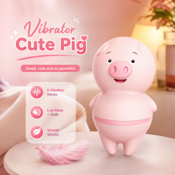 Gambar produk LILO IKOKY Alat Pijat Multifungsi Vibrator Cute Pig Electric - HL-1907