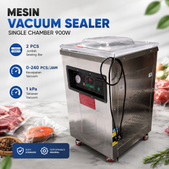 Taffware Mesin Vacuum Sealer Makanan Heavy Duty Single Chamber 900W - DZ400