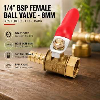 MAX Ball Valve Kuningan Stop Kran Air Nepel Selang Pagoda Brass Iron - DN8