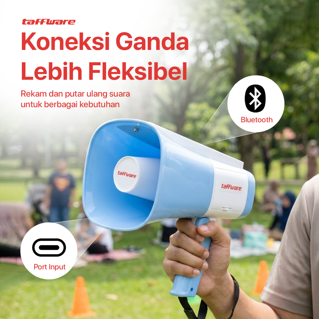 Taffware Speaker Toa Pengeras Suara Megaphone Tenaga Surya TF Card 30W - YW-06LT Gambar produk Taffware Speaker Toa Pengeras Suara Megaphone Tenaga Surya TF Card 30W - YW-06LT - 4