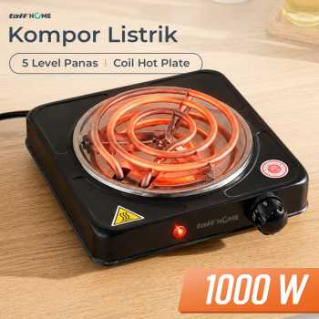 TaffHOME Kompor Listrik 1 Tungku Single Burner Coil Hot Plate 1000W - C1-1000-10