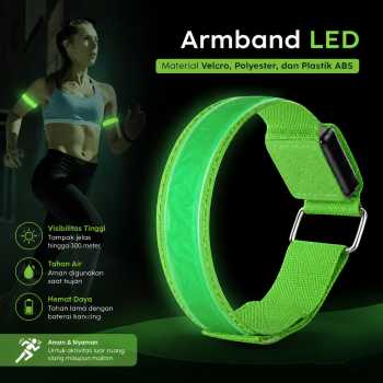 MRXS Sport Armband Wristband Safety Belt LED Light - MR-233