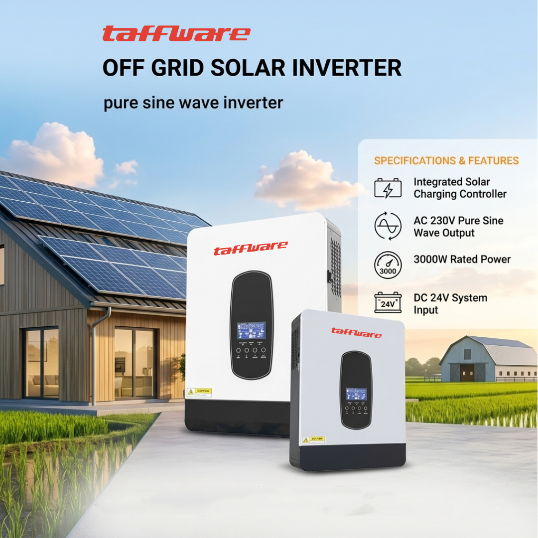 Taffware Inverter Solar Controller Hybrid DC 24V to AC 230V 3000W - SP-3200 Gambar produk Taffware Inverter Solar Controller Hybrid DC 24V to AC 230V 3000W - SP-3200 - Utama