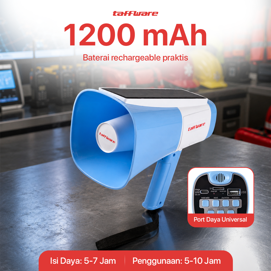 Taffware Speaker Toa Pengeras Suara Megaphone Tenaga Surya TF Card 30W - YW-06LT Gambar produk Taffware Speaker Toa Pengeras Suara Megaphone Tenaga Surya TF Card 30W - YW-06LT - 5