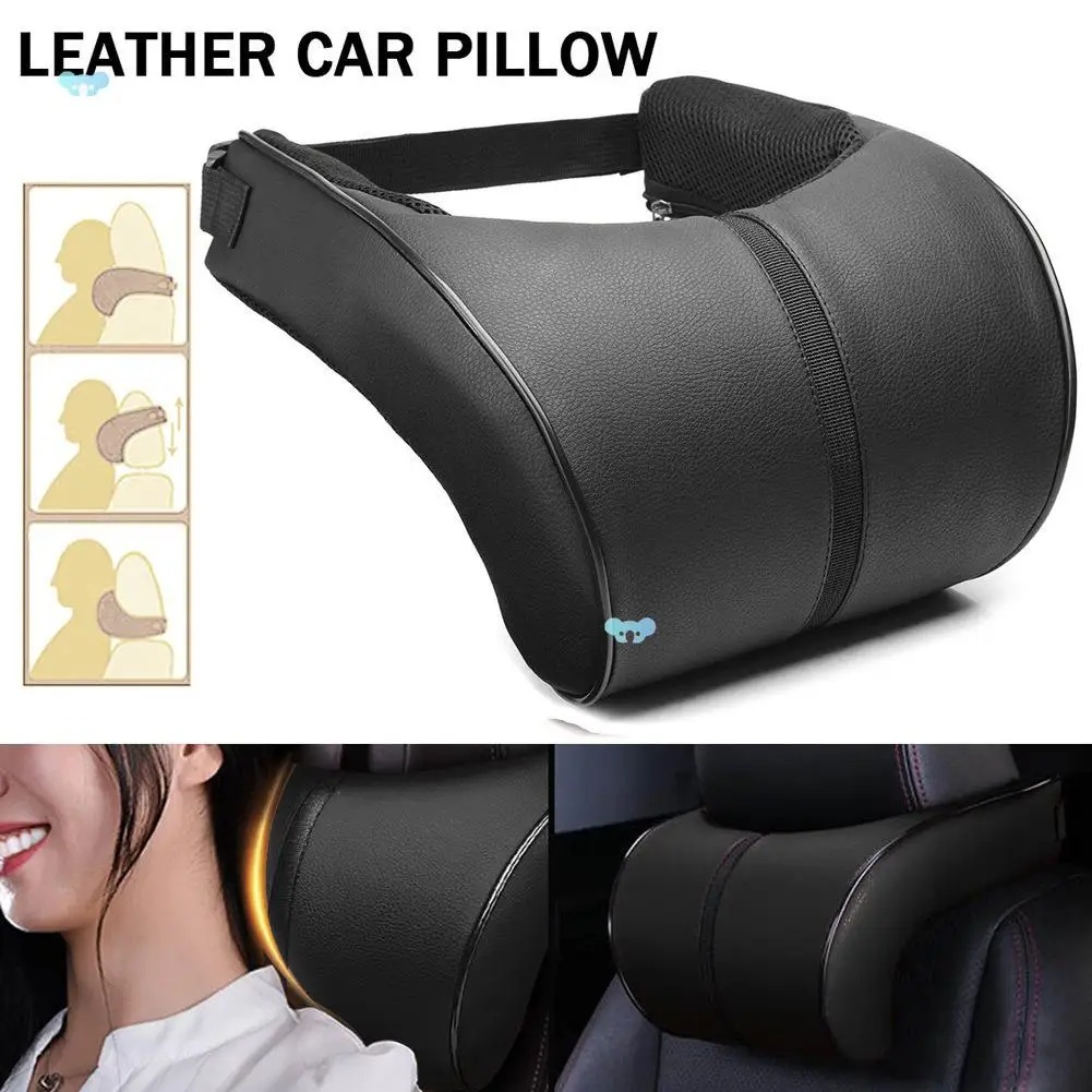 SCALZE Bantal Leher Mobil Ergonomis Memory Foam Car Headrest Pillow - AW-35 Gambar produk SCALZE Bantal Leher Mobil Ergonomis Memory Foam Car Headrest Pillow - AW-35 - 5