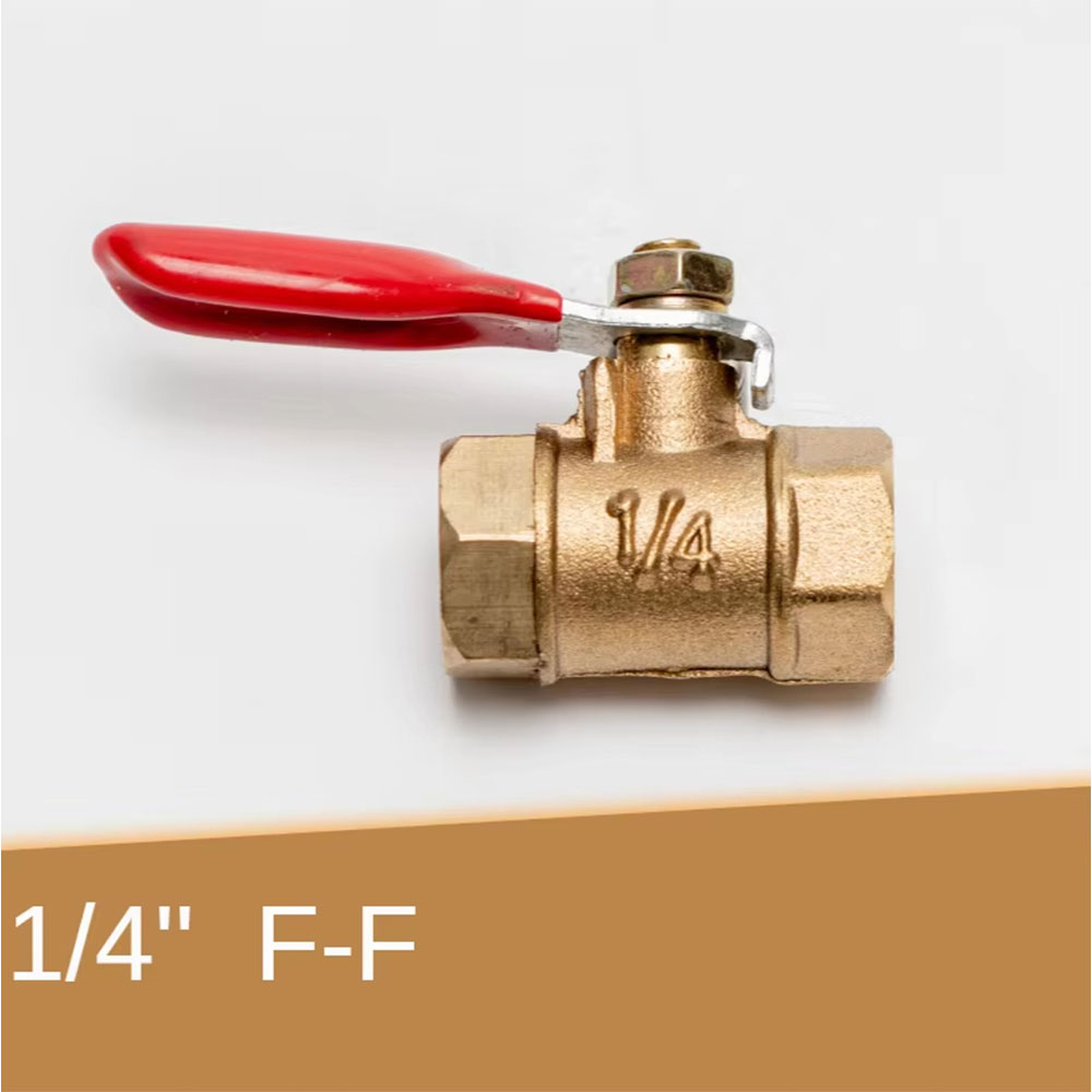NFJM Ball Valve Stop Keran Mini Copper Gas Water Long Nose Handle Female to Female 1/4 - DN20 Gambar produk NFJM Ball Valve Stop Keran Mini Copper Gas Water Long Nose Handle Female to Female 1/4 - DN20 - Kemasan