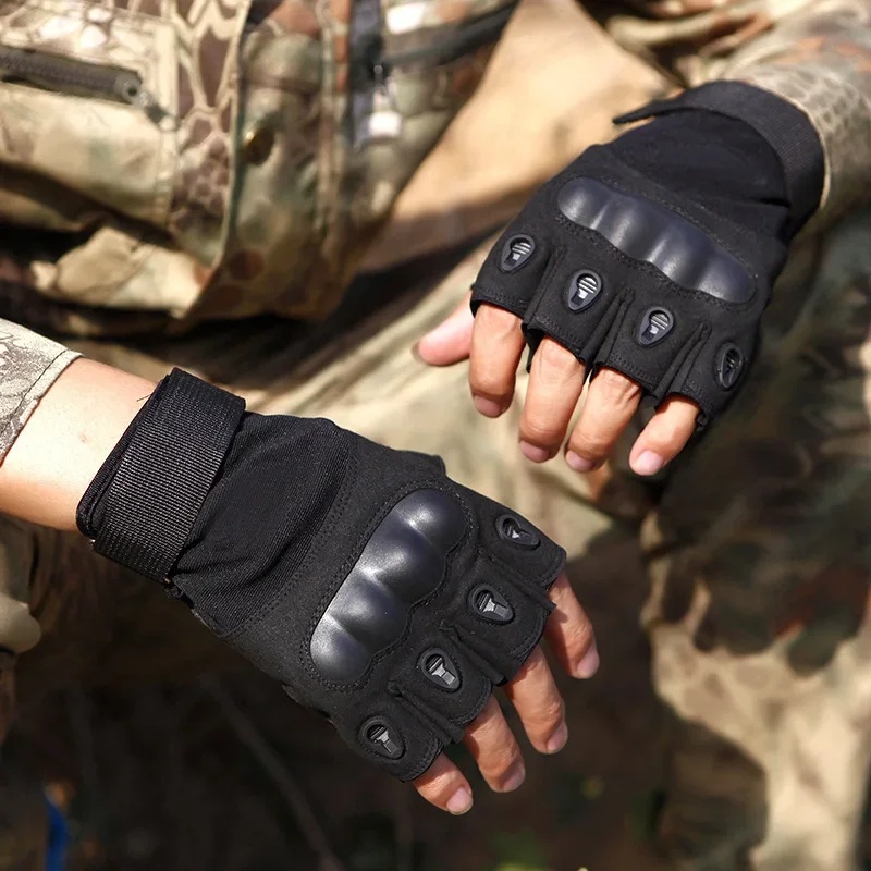 Black Eagle Sarung Tangan Tactical Gloves Fingerless Size L - A1 Gambar produk Black Eagle Sarung Tangan Tactical Gloves Fingerless Size L - A1 - 4