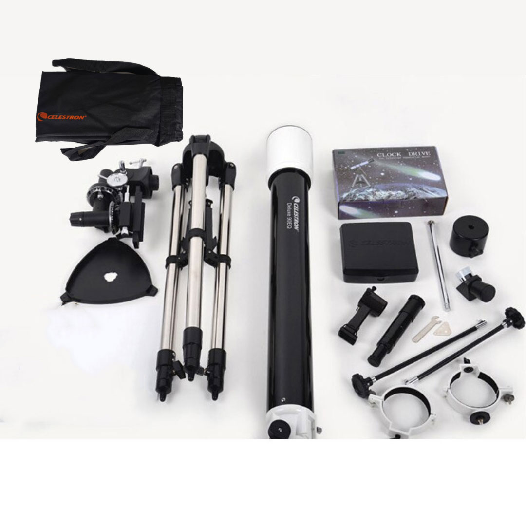 CELESTRON Astronomical Telescope Teropong Bintang - Deluxe 90EQ Gambar produk CELESTRON Astronomical Telescope Teropong Bintang - Deluxe 90EQ - 7