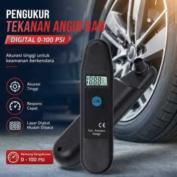 Gambar produk Zeepin Pengukur Tekanan Angin Ban Digital LCD Tire Pressure Gauge - VT800