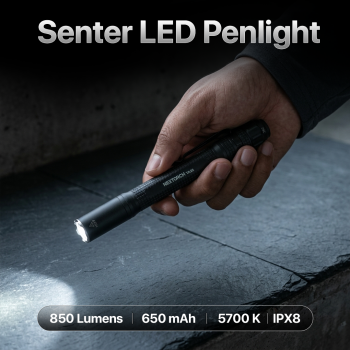NEXTORCH Senter LED Rechargeable Tactical Waterproof 850 Lumens - TA22