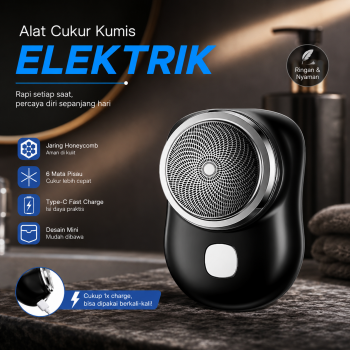 NSI Alat Cukur Kumis Elektrik Mini Portabel Trimmer Shave - P10