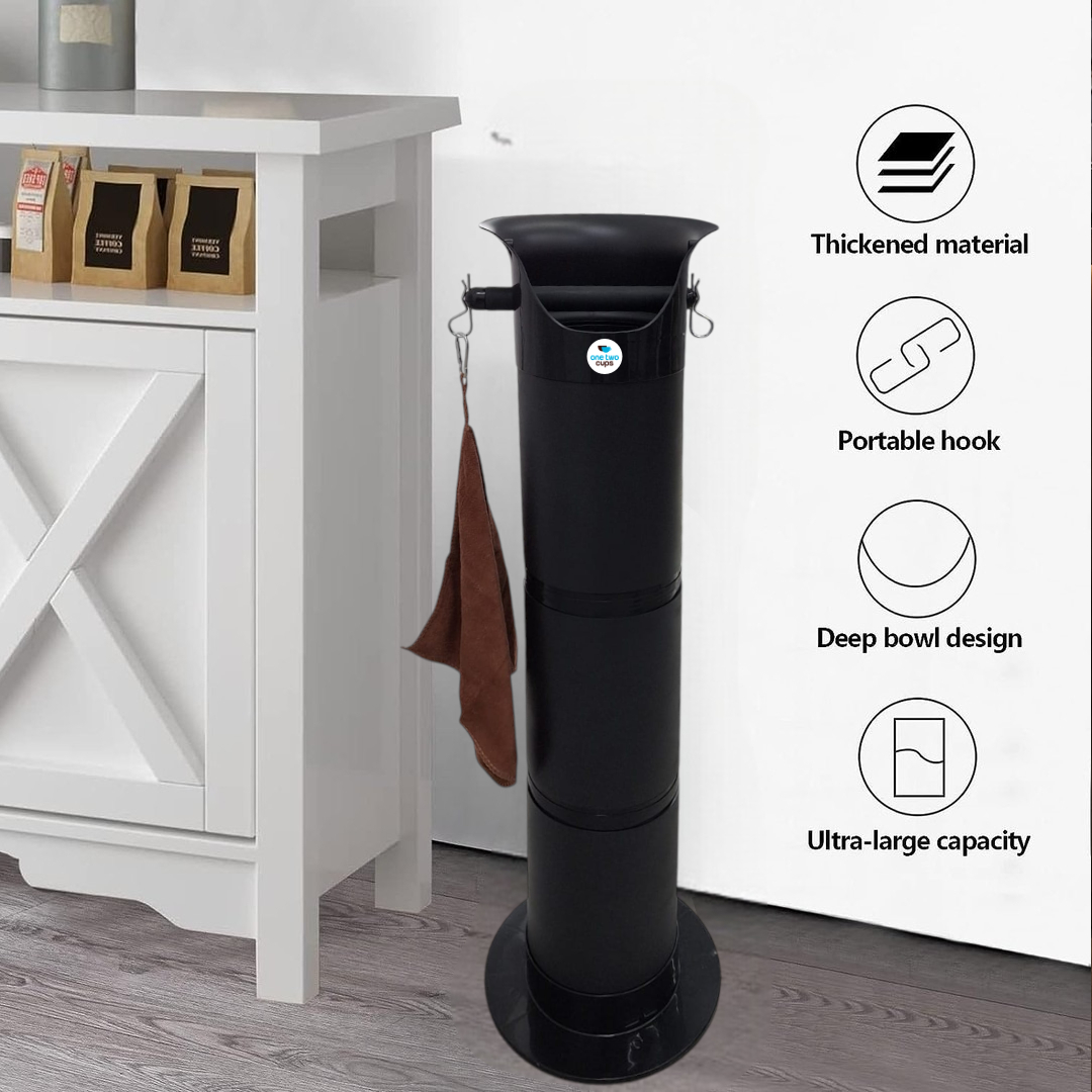 One Two Cups Wadah Ampas Kopi Standing Coffee Knock Box 22x85cm - Y-200 Gambar produk One Two Cups Wadah Ampas Kopi Standing Coffee Knock Box 22x85cm - Y-200 - 1