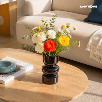 Gambar produk TaffHOME Vas Bunga Kaca Nordic Bottle Vase Flower Pot Home Decor 18cm - AM-18 - 2
