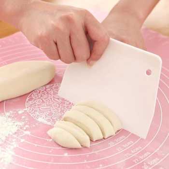 Leeseph Spatula Scraper Kape Kue Tart Pizza Cutter Plastic - CJ074