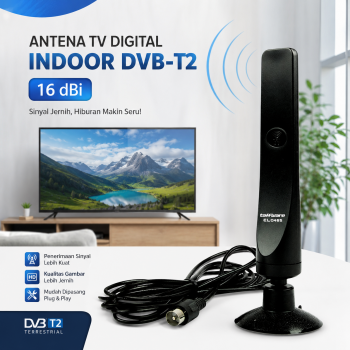 Taffware Antena TV Digital Indoor DVB-T2 High Gain 16 dBi - EL0465