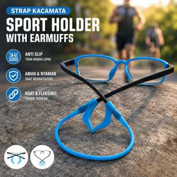 Januel Strap Kacamata Olahraga Safety Sport Holder With Earmuffs - Jn13