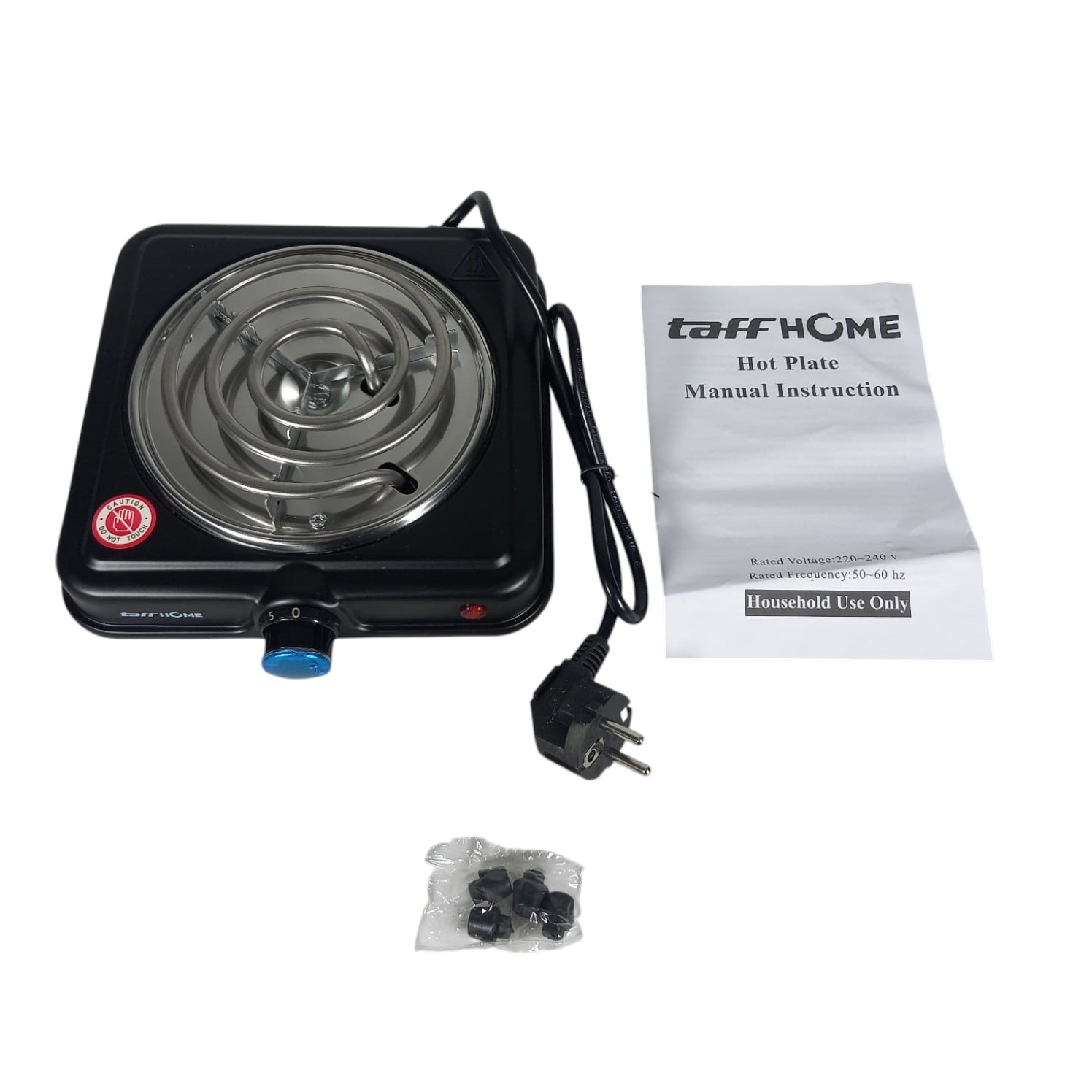 TaffHOME Kompor Listrik 1 Tungku Mini Portable Coil Hot Plate 1000W - SHP-5701 Gambar produk TaffHOME Kompor Listrik 1 Tungku Mini Portable Coil Hot Plate 1000W - SHP-5701 - 5