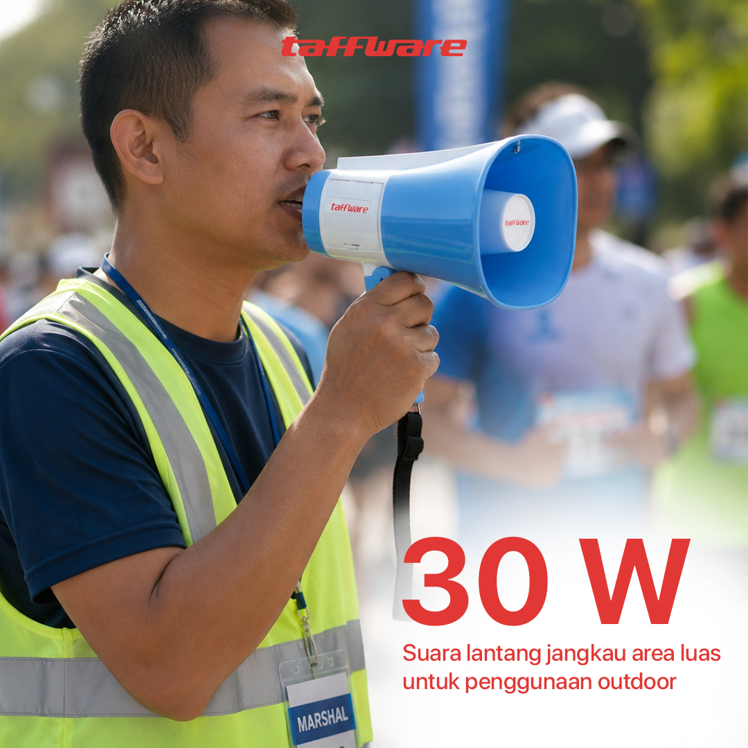 Taffware Speaker Toa Pengeras Suara Megaphone Tenaga Surya TF Card 30W - YW-06LT Gambar produk Taffware Speaker Toa Pengeras Suara Megaphone Tenaga Surya TF Card 30W - YW-06LT - 1