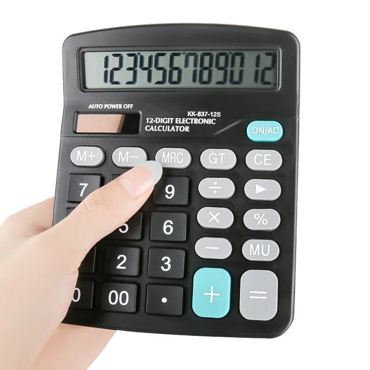 DEXIN Kalkulator Elektronik Solar Calculator 12 Digit - KK-837-12S Gambar produk DEXIN Kalkulator Elektronik Solar Calculator 12 Digit - KK-837-12S - 1