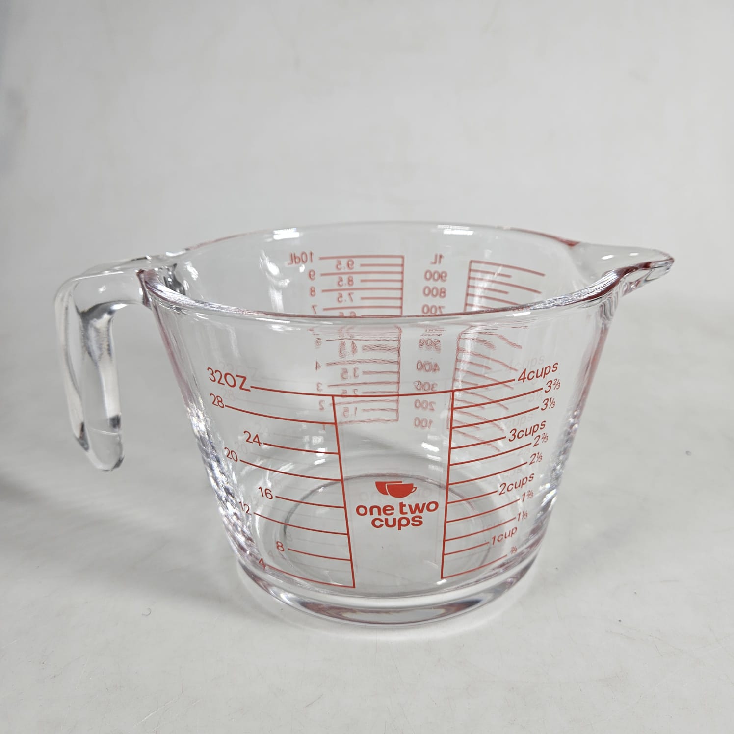 Gambar produk One Two Cups Gelas Ukur Takaran Kaca Microwave Heating Glass Cup 1000ml - GG-18 - 2