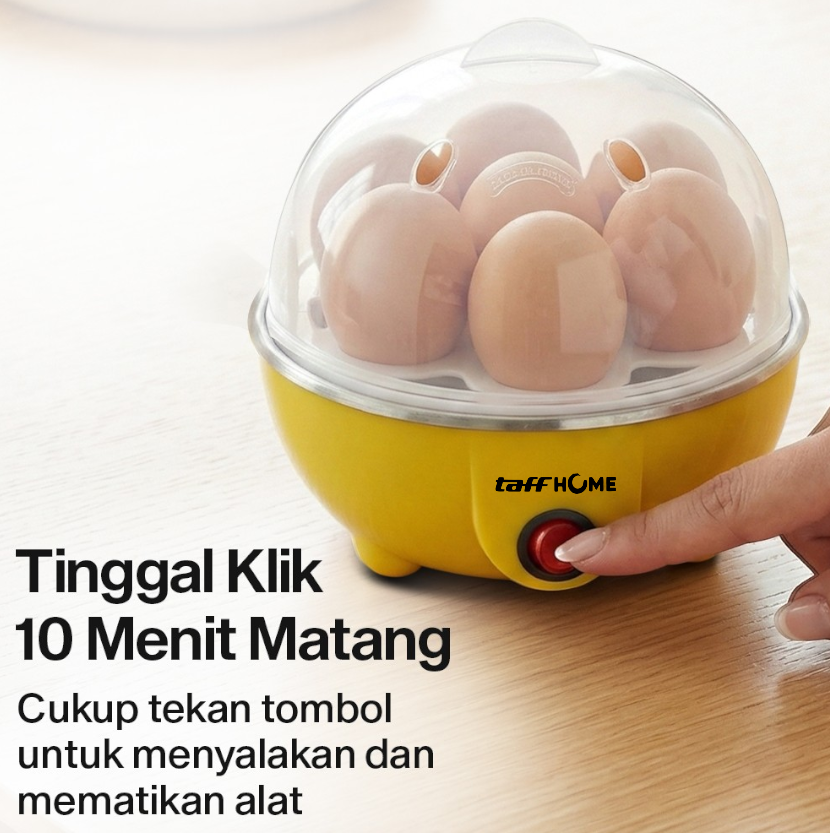 Gambar produk TaffHOME Alat Rebus Telur Listrik 7 Slot Mini Electric Egg Cooker 350W - YS-203 - 2