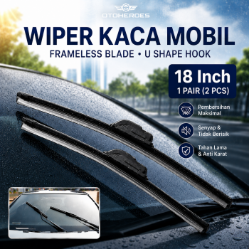 OTOHEROES Wiper Kaca Mobil Frameless Blade U Shape Hook 1 PCS - S858/S688