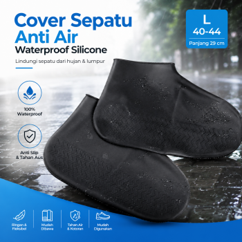 Darden Sarung Sepatu Anti Air Silicone Elastic Non Slip Shoe Cover - S-250