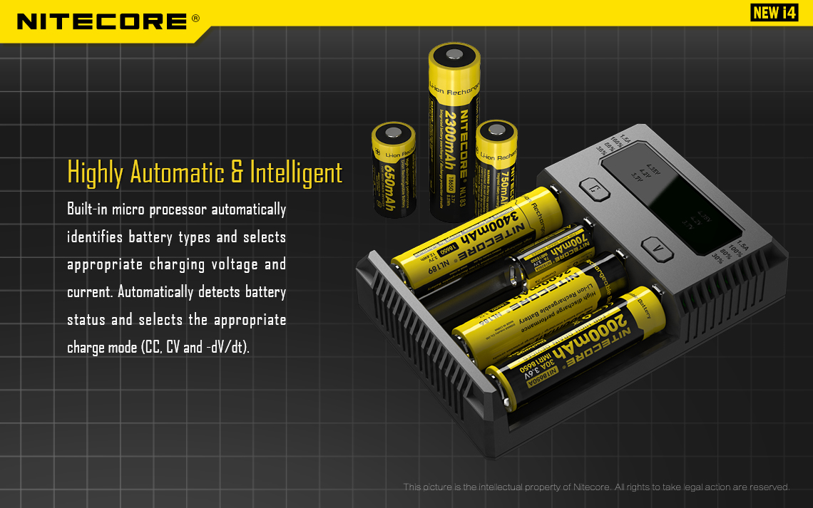 Gambar produk Nitecore Intellicharger Universal Battery Charger 4 Slot for Li-ion - NEW i4 - 3