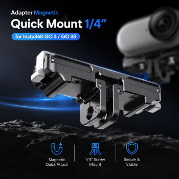 Adapter Kamera Aksi Magnetic Quick Mount 1/4 for Insta360 GO 3/3S - HP-360