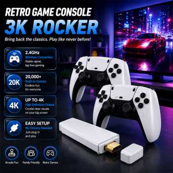 Gambar produk POFE Game Console Retro 20K Games Wireless Gamepad Gameboy 4K 16GB - M15 Plus