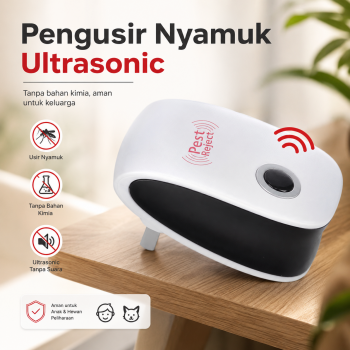 Alat Pengusir Nyamuk Ultrasonic Elektronik Anti Hama Tikus Non Racun - UL1559