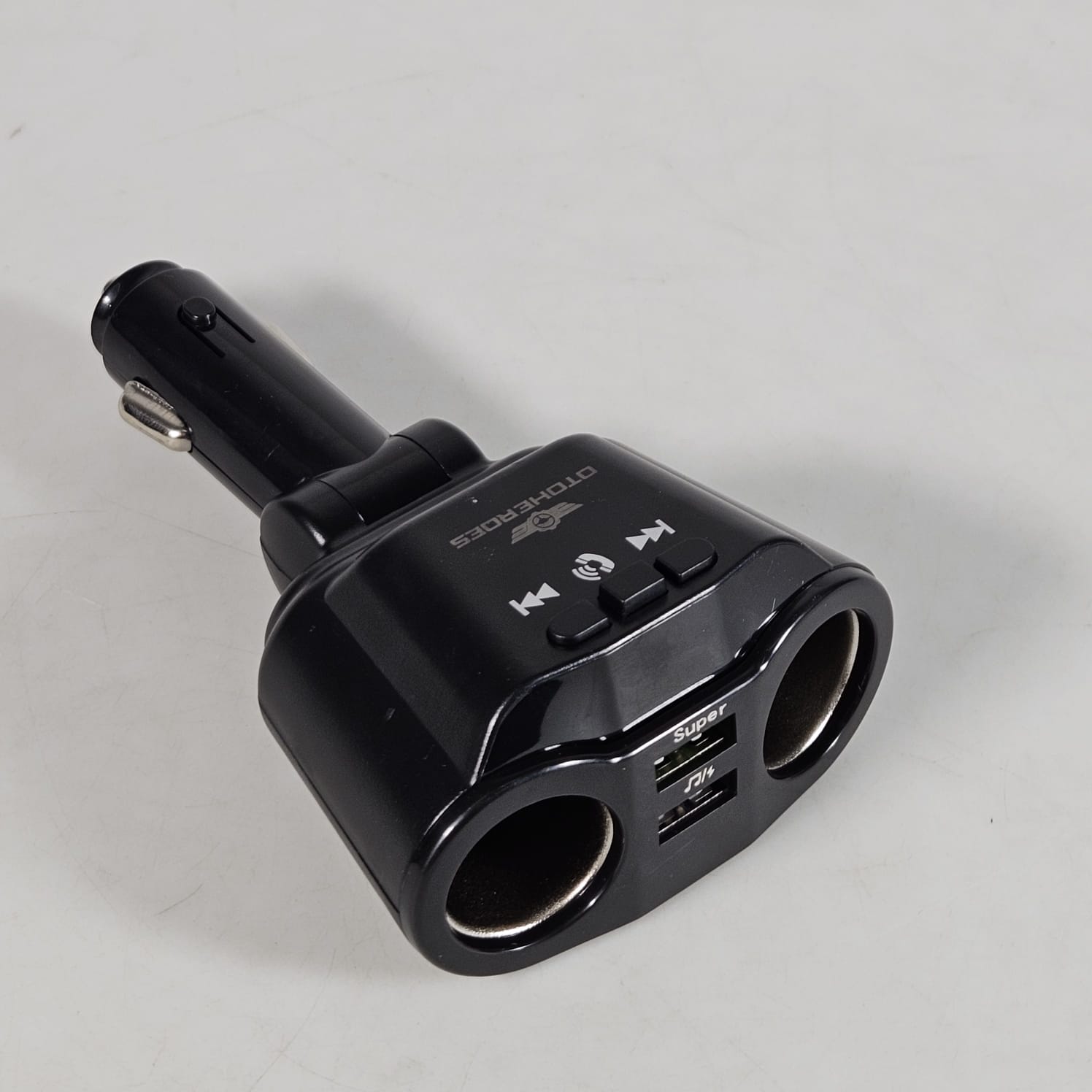 Gambar produk OTOHEROES Car Charger Bluetooth LED Dual USB Cigarette Port 5A 90W - A9 - 1