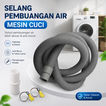 YUAN Selang Pembuangan Air Mesin Cuci Otomatis Water Outlet Pipe Hose - YPP