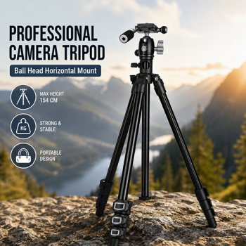 Gambar produk QZSD Tripod Kamera Profesional Ball Head Horizontal Mount 1.54M - Q-202F