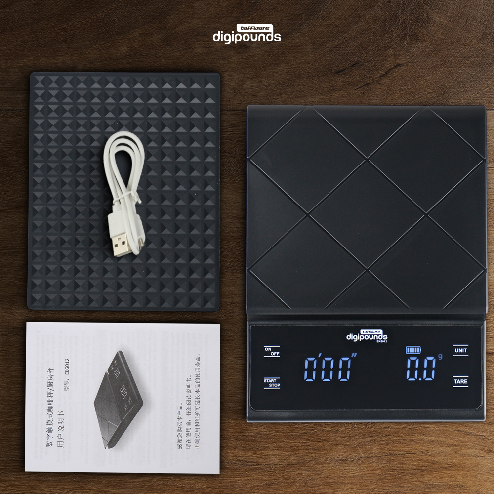 Gambar produk Taffware Digipounds Timbangan Kopi Digital USB Coffee Scale 0.1g 3kg - EK6012 - 8