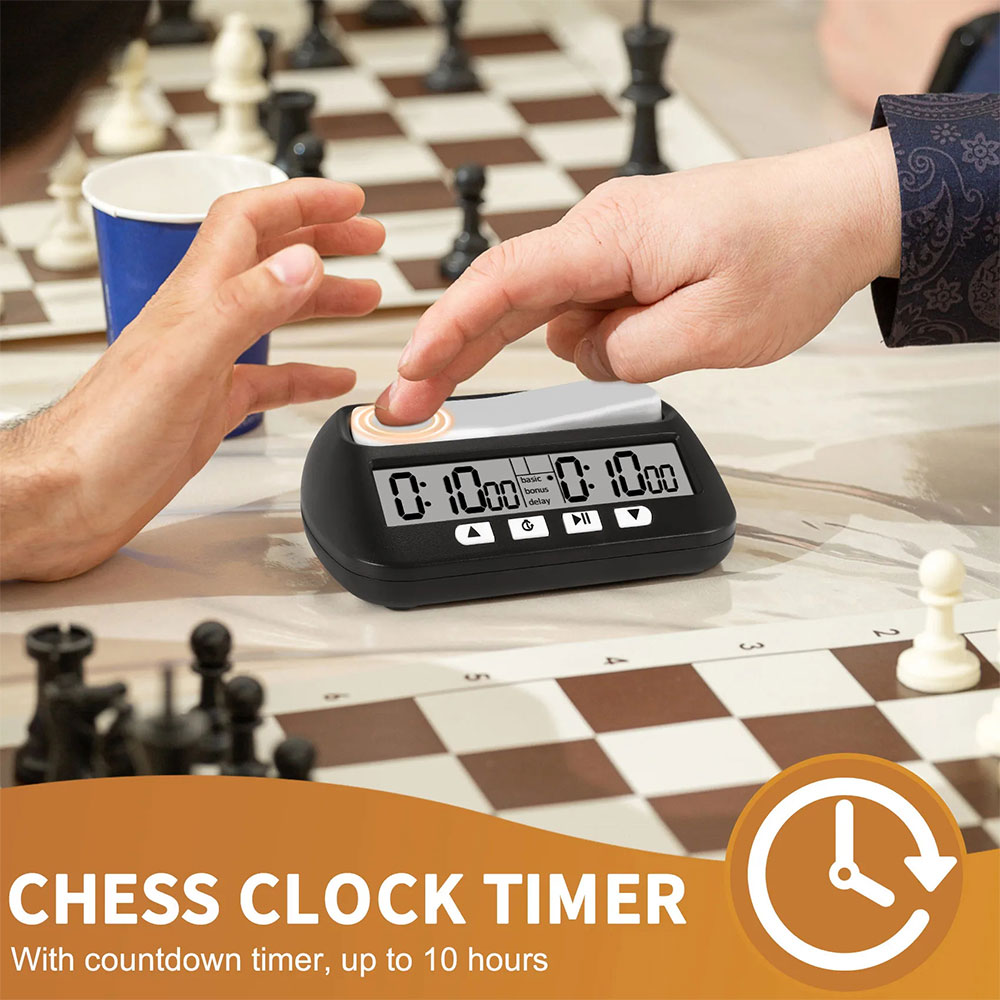 POF Jam Catur Digital Chess Go Clock Count Timer LCD 8 Mode - YS-902 Gambar produk POF Jam Catur Digital Chess Go Clock Count Timer LCD 8 Mode - YS-902 - 3