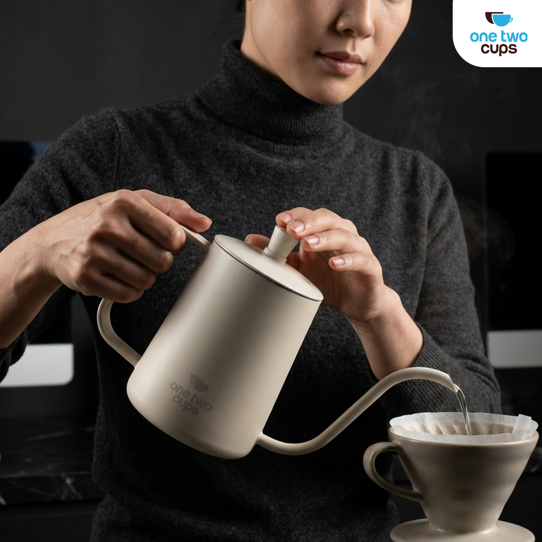 Gambar produk One Two Cups Teko Kopi Leher Angsa Gooseneck Pour Over Kettle 350ml - AA0450 - 5