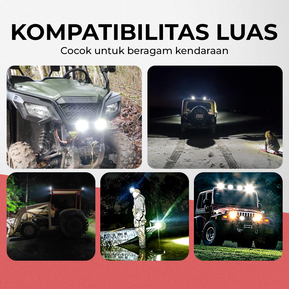 Gambar produk Changyu Lampu Sorot Mobil LED SMD Floodlight Cool White IP67 40W - SDR19 - 4