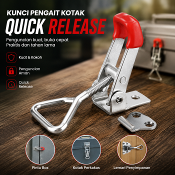 HELTC Kunci Pengait Kotak Kayu Quick Release Clamp Push Pull Toggle - GH-4001