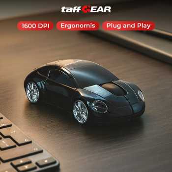 Gambar produk TaffGEAR Mouse Wireless Optical 2.4GHz Model Supercar 3 Key 1600DPI - CM0016
