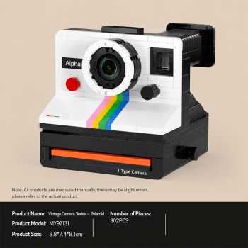 Gambar produk RAZUS Mainan Balok Susun Vintage Retro Camera Polaroid Bricks Blok - XL6601 - 6