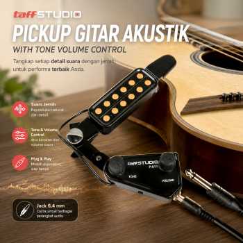 Gambar produk TaffSTUDIO Pickup Gitar Akustik With Tone Volume Control - P-011