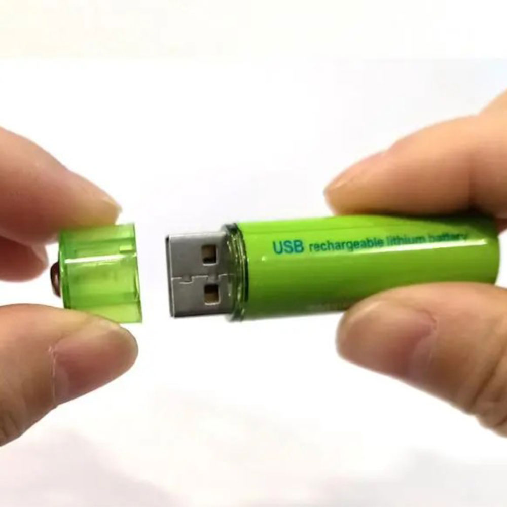PIN Baterai Isi Ulang AA Rechargeable USB 1500MwH 1.5V 4 PCS - MB240 Gambar produk PIN Baterai Isi Ulang AA Rechargeable USB 1500MwH 1.5V 4 PCS - MB240 - 3