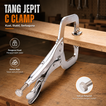 Gambar produk Tang Jepit C Clamp Swivel Pad Lock Grip - RLP-CP6