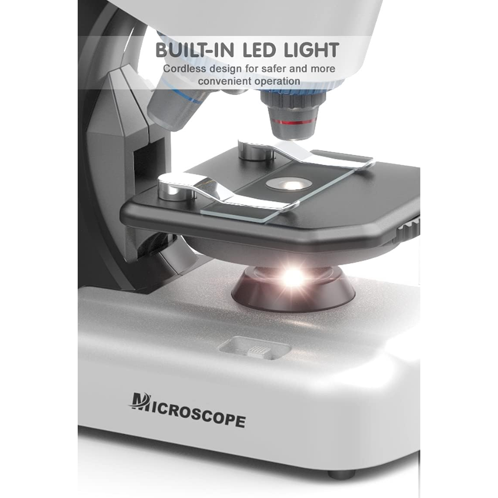 Eyebre Mikroskop Monokuler Pengamatan LED Science Microscope 100-1200x - 1113 Gambar produk Eyebre Mikroskop Monokuler Pengamatan LED Science Microscope 100-1200x - 1113 - 3