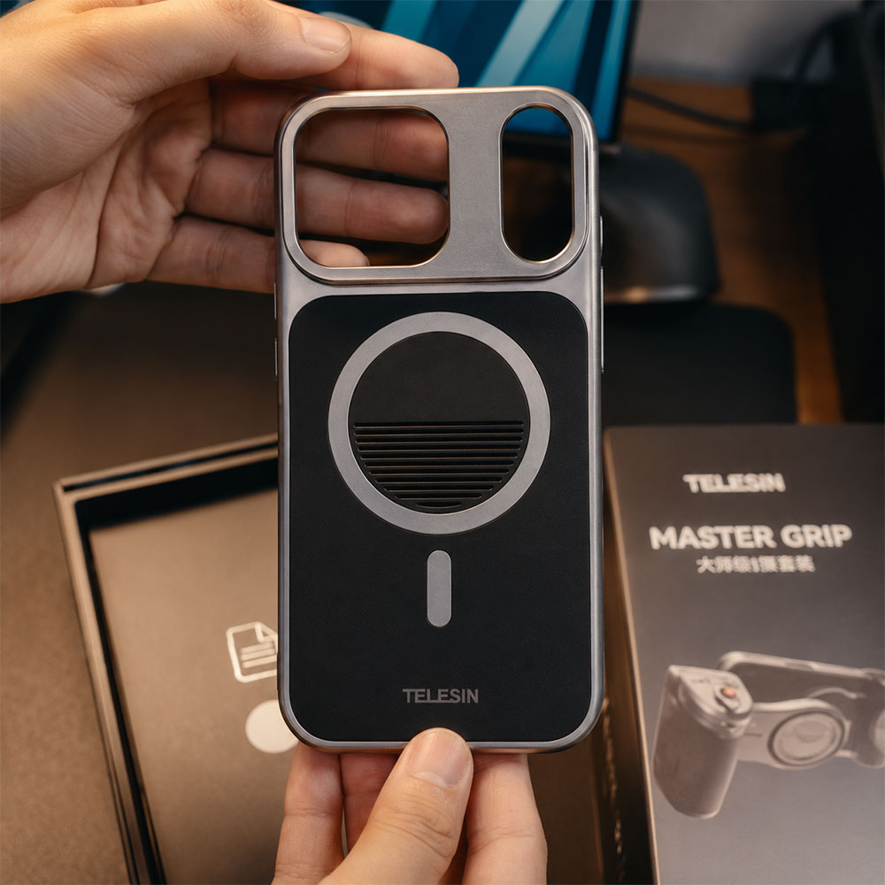 TELESIN Phone Case iPhone 17 Pro for Master Grip MagSafe - P10-PCO-11 Gambar produk TELESIN Phone Case iPhone 17 Pro for Master Grip MagSafe - P10-PCO-11 - Kemasan